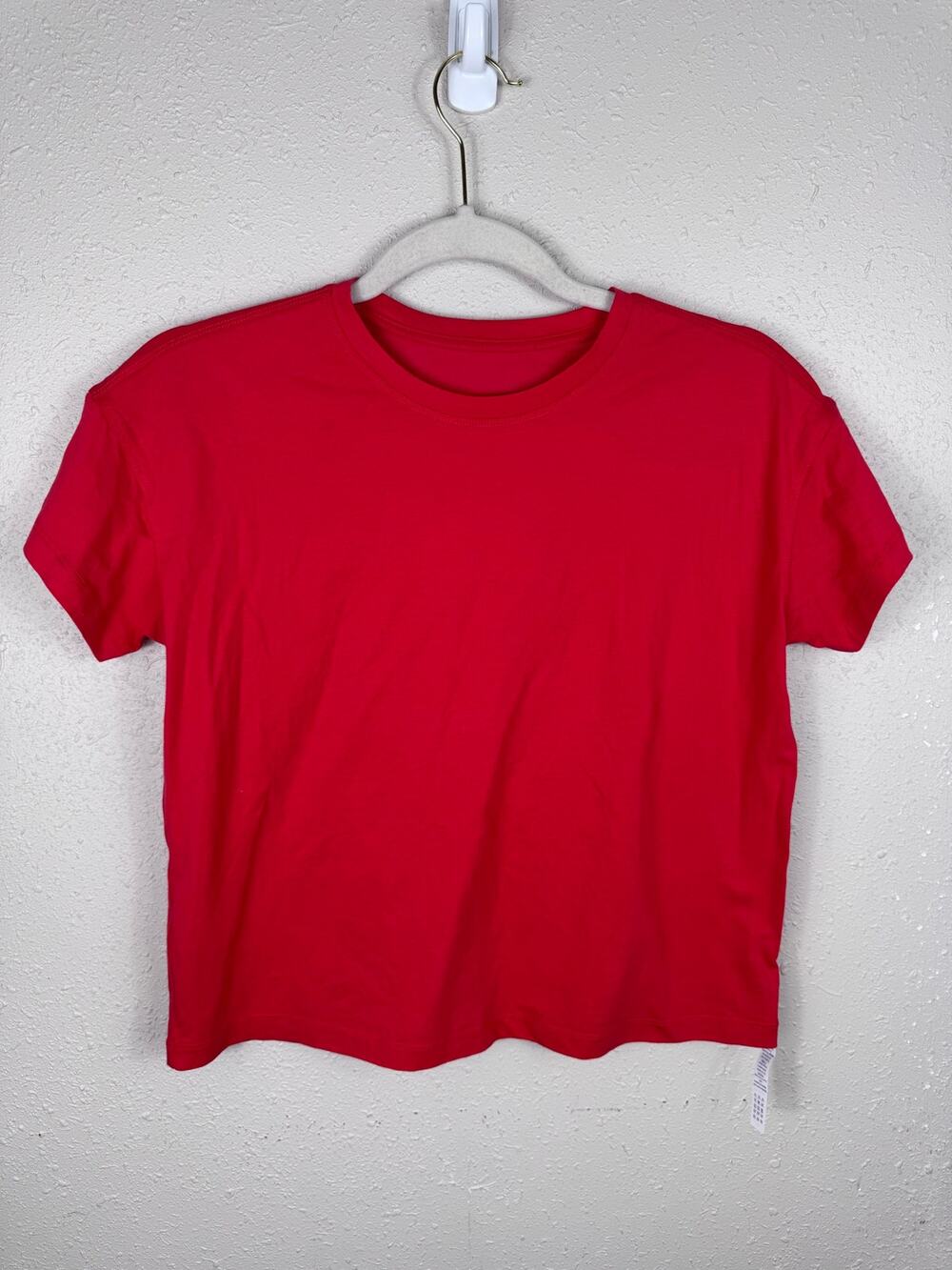 NWOT CRZ Yoga Red Boxy Tee Womens Size XXS